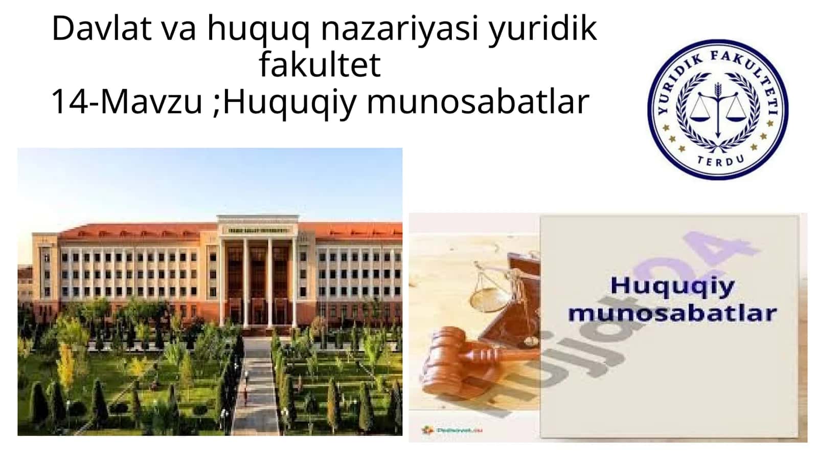 Huquqiy munosabatlar