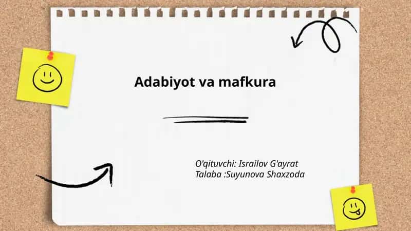 Adabiyot va mafkura tarixi