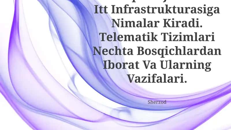 Intellektual transport tizimlari (ITS)