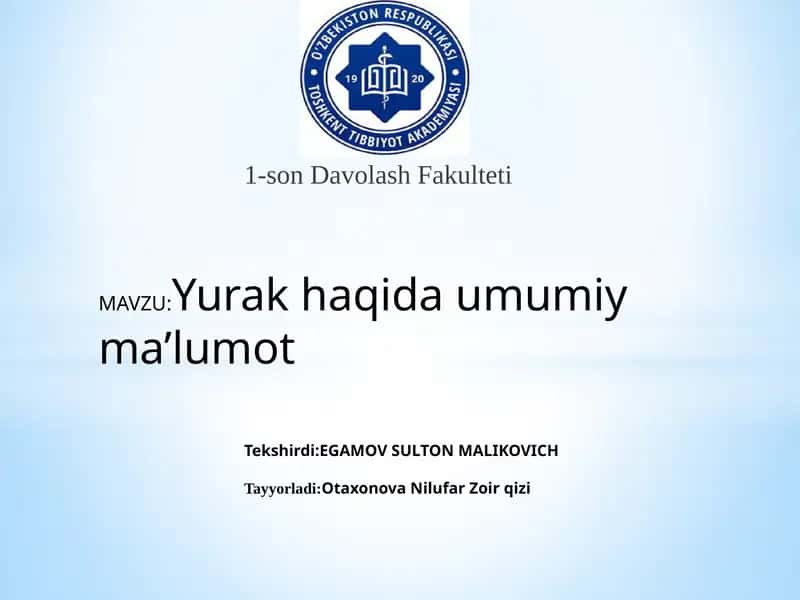 Davolash Fakulteti