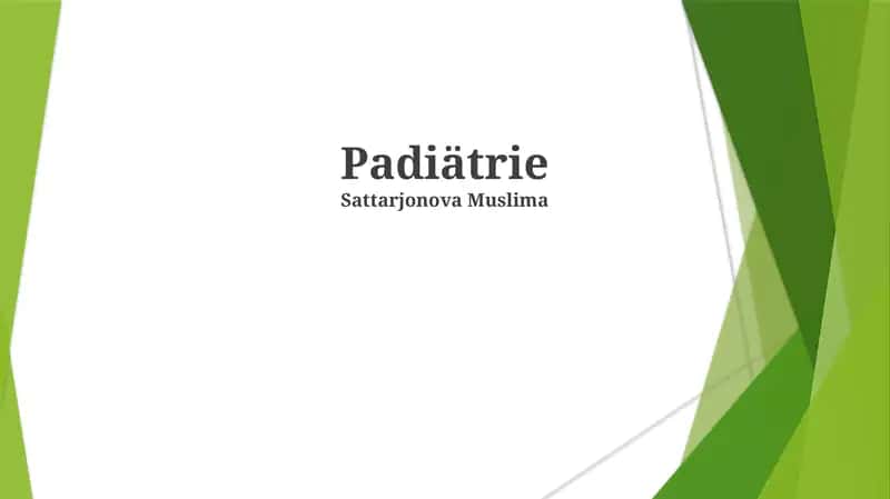 Padiätrie