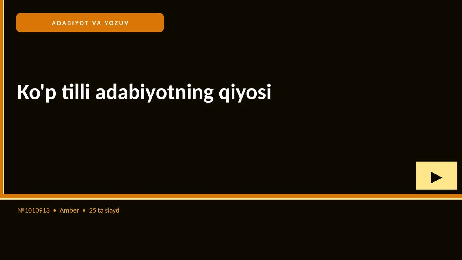 Ko'p tilli adabiyotning qiyosi