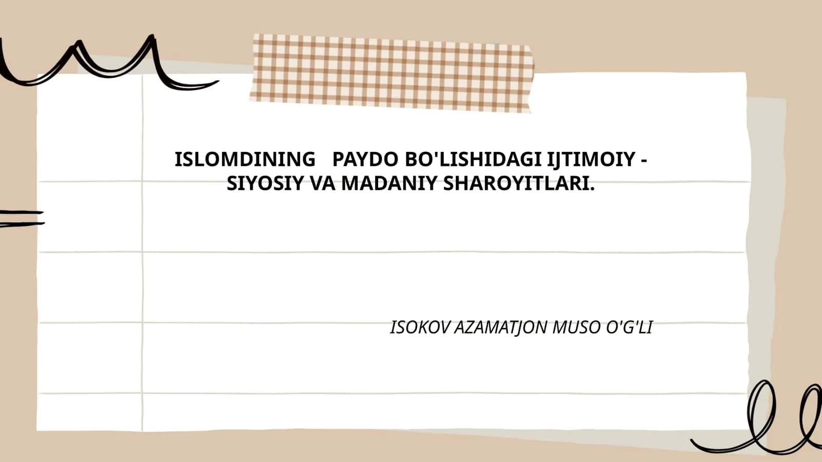 Islom dinining tarqalishi