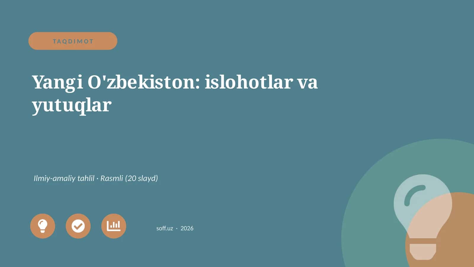 Yangi O'zbekiston: islohotlar va yutuqlar