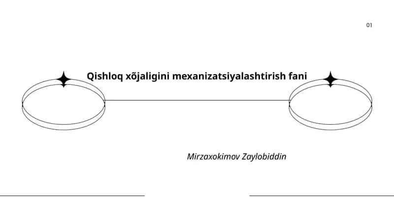 Qishloq xõjaligini mexanizatsiyalashtirish fani