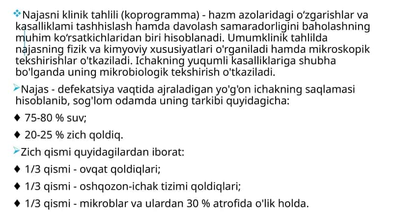 Najasniklik tahlili (koprogramma)