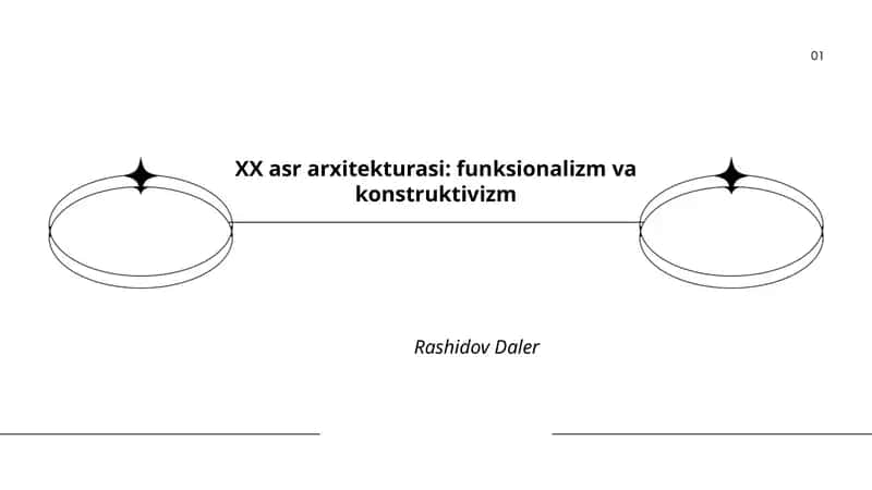 XX asr arxitekturasi: funksionalizm va konstruktivizm