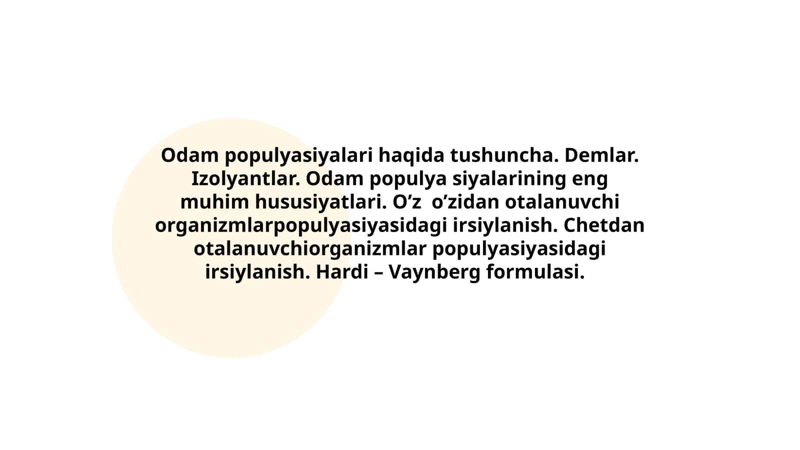 Odam populyasiyalari