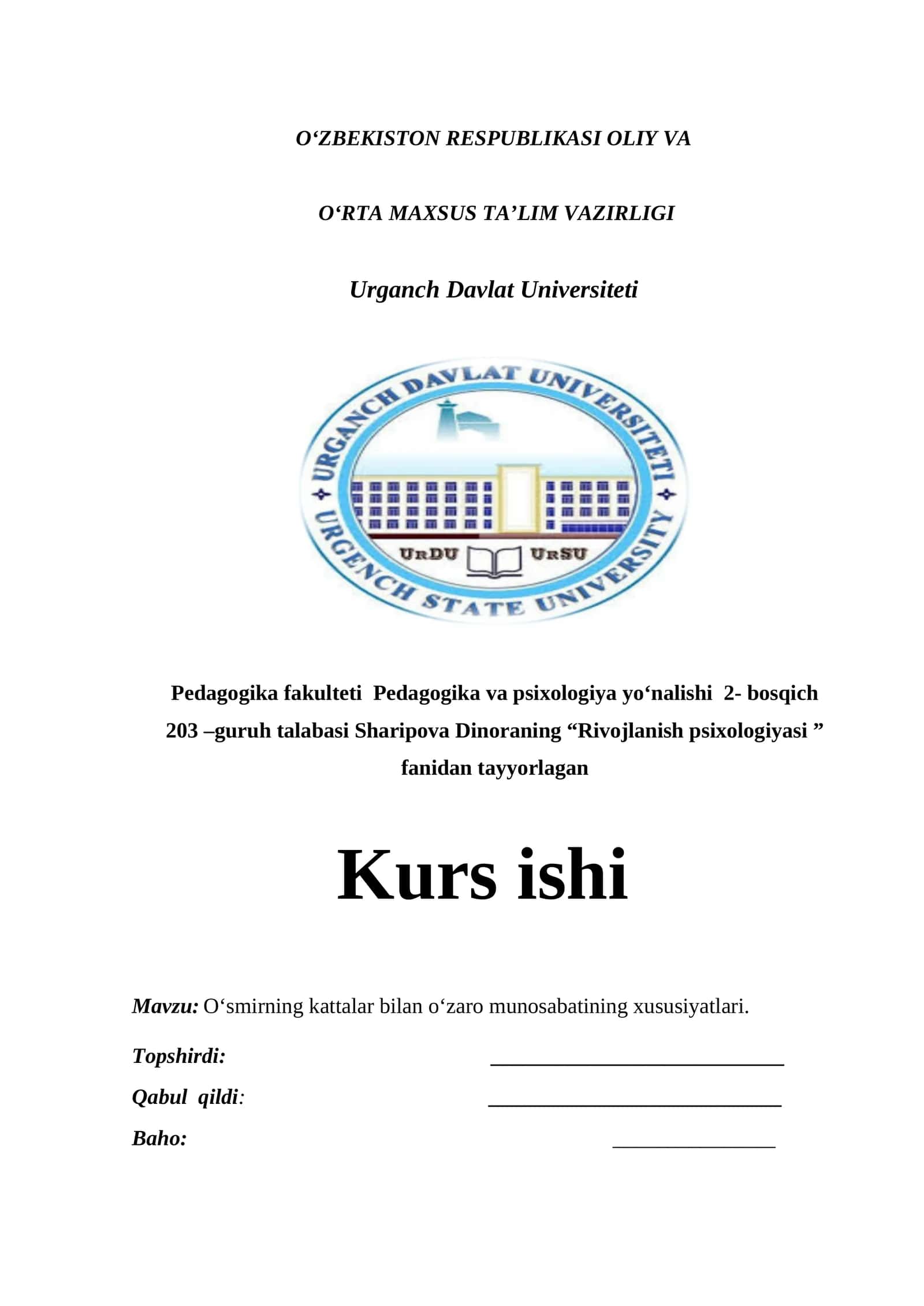 Rivojlanish psixologiyasi