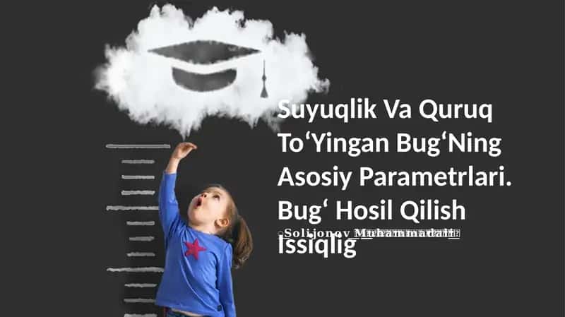 Suyuqlik Va Quruq Toʻyingan BugʻNing Asosiy Parametrlari