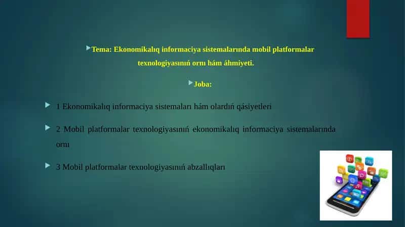 Ekonomikalıq informaciya sistemaları