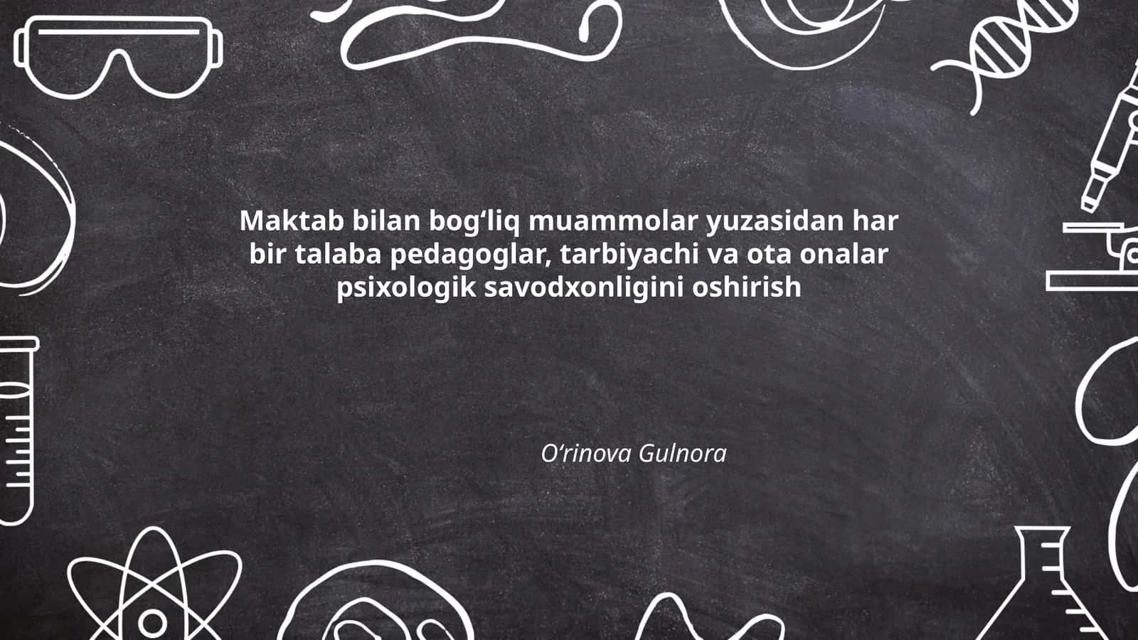 Maktabda Psixologik Xizmatning Ro'li