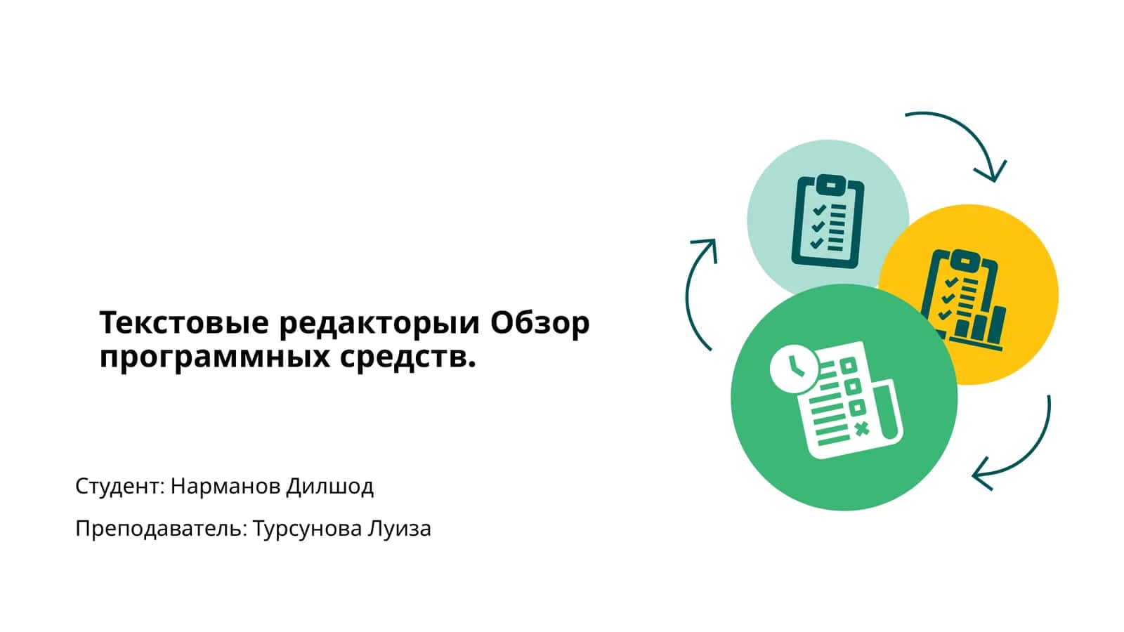 Текстовые редакторы