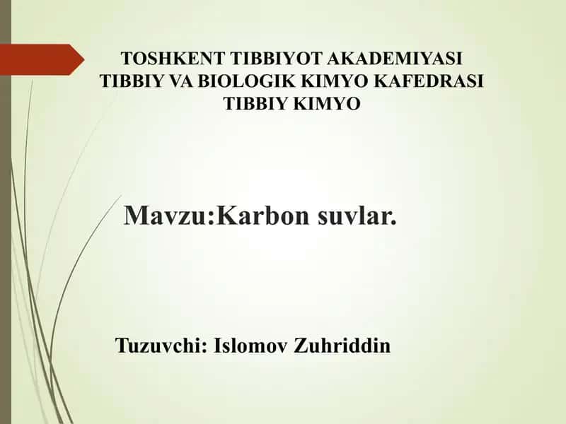 Karbon suvlar