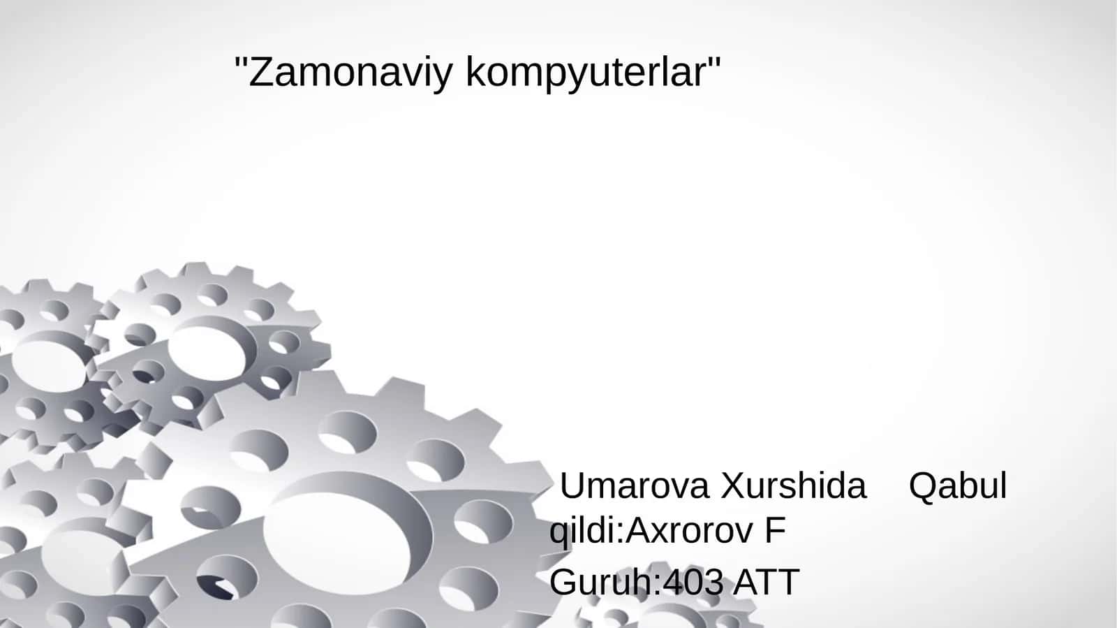 Zamonaviy kompyuterlar