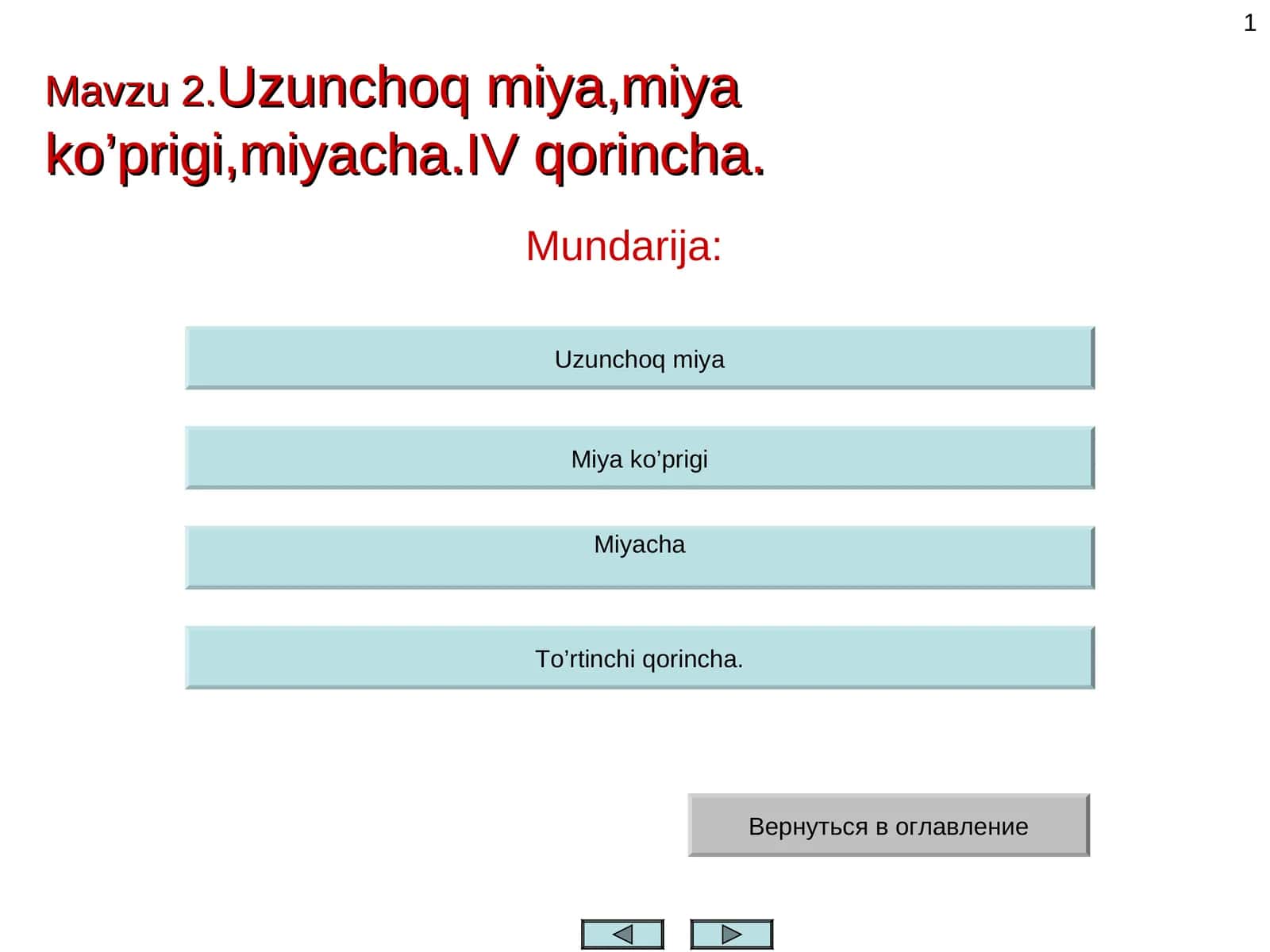 Uzunchoq miya, miya ko’prigi, miyacha, IV qorincha