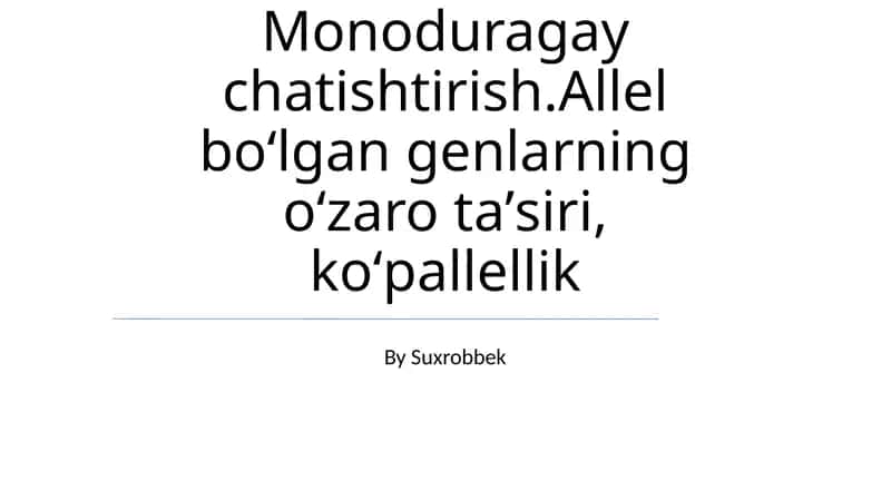 Egizaklarni o'rganishda pleyotropiyani qo'llash va oqibatlari