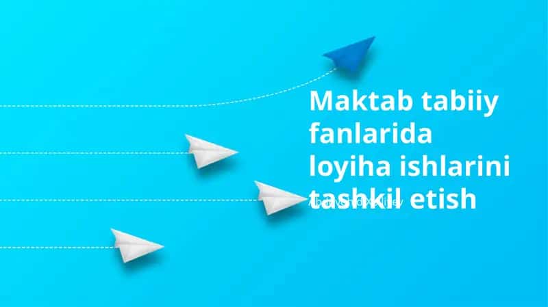 Maktab tabiiy fanlarida loyiha ishlarini tashkil etish