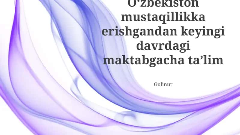 Oʻzbekistonda Maktabgacha Ta'limning Yuksalishi: Asosiy Taraqqiyot va Yutuqlar