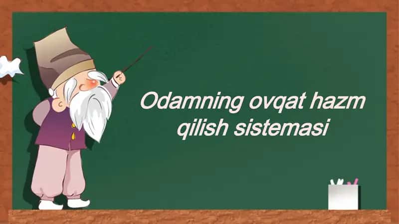 Odamning ovqatlanish tizimi