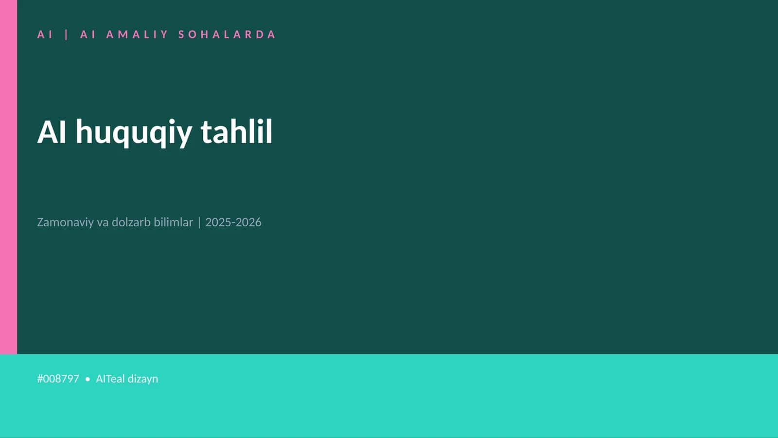 AI huquqiy tahlil