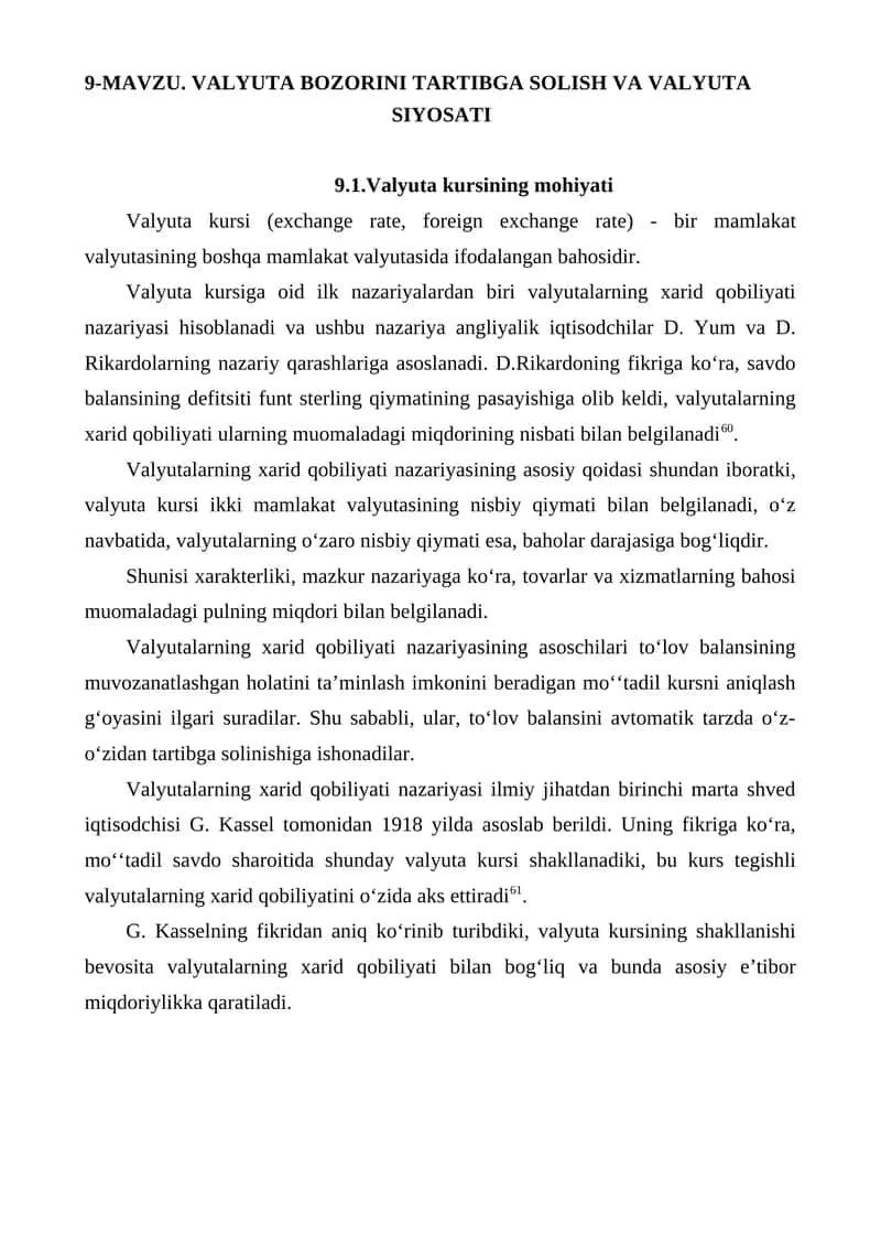 Valyuta kursi