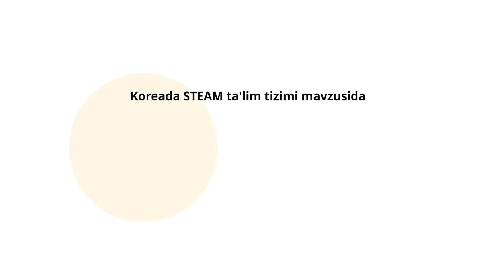 Koreada STEAM ta'lim tizimi
