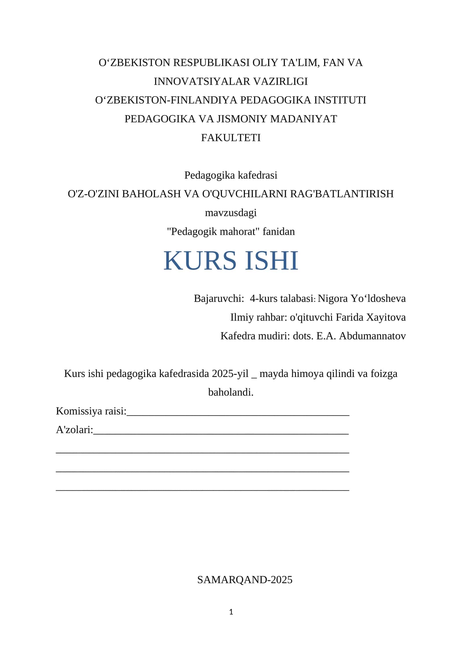 Pedagogik mahorat