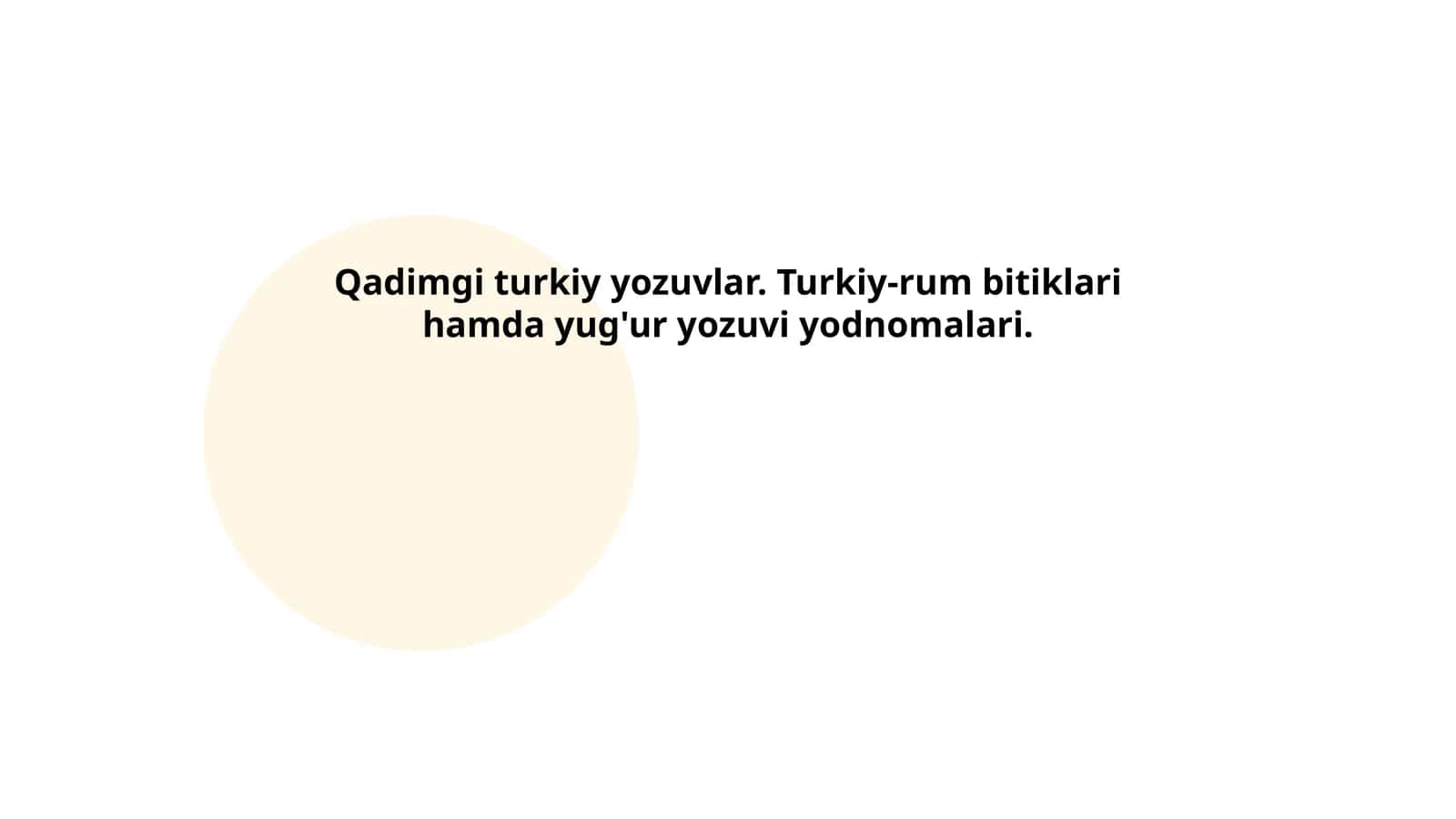 Qadimgi turkiy yozuvlar tarixi