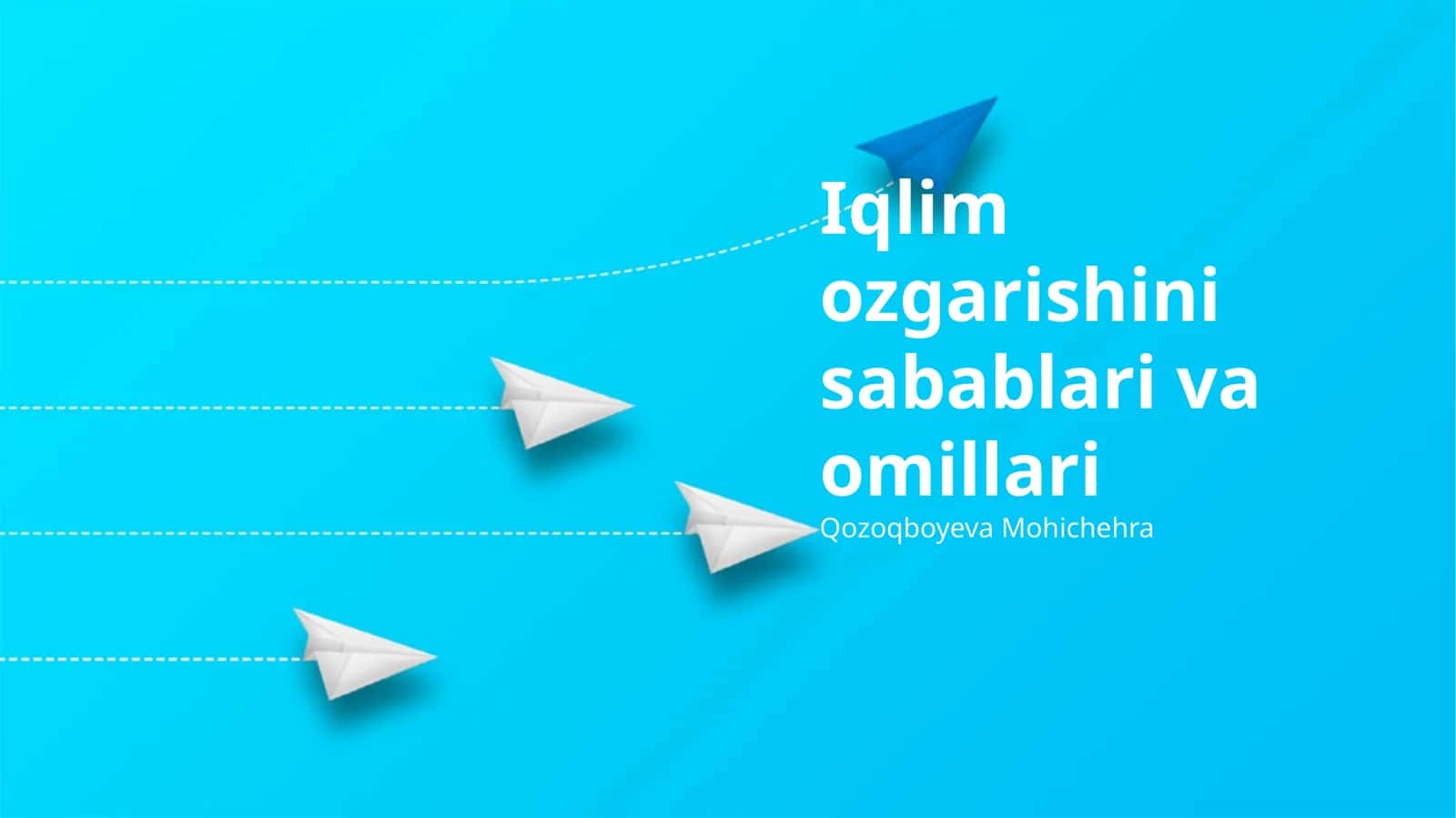 Iqlim ozgarishini sabablari va omillari