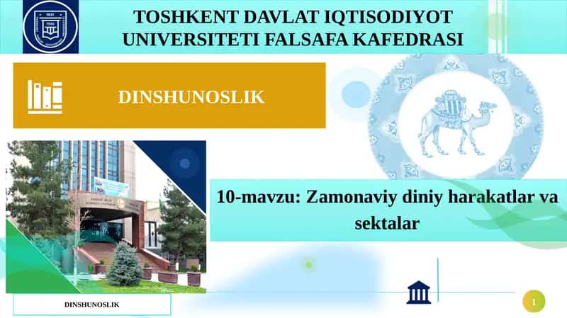 Zamonaviy diniy harakatlar vasеktаlar