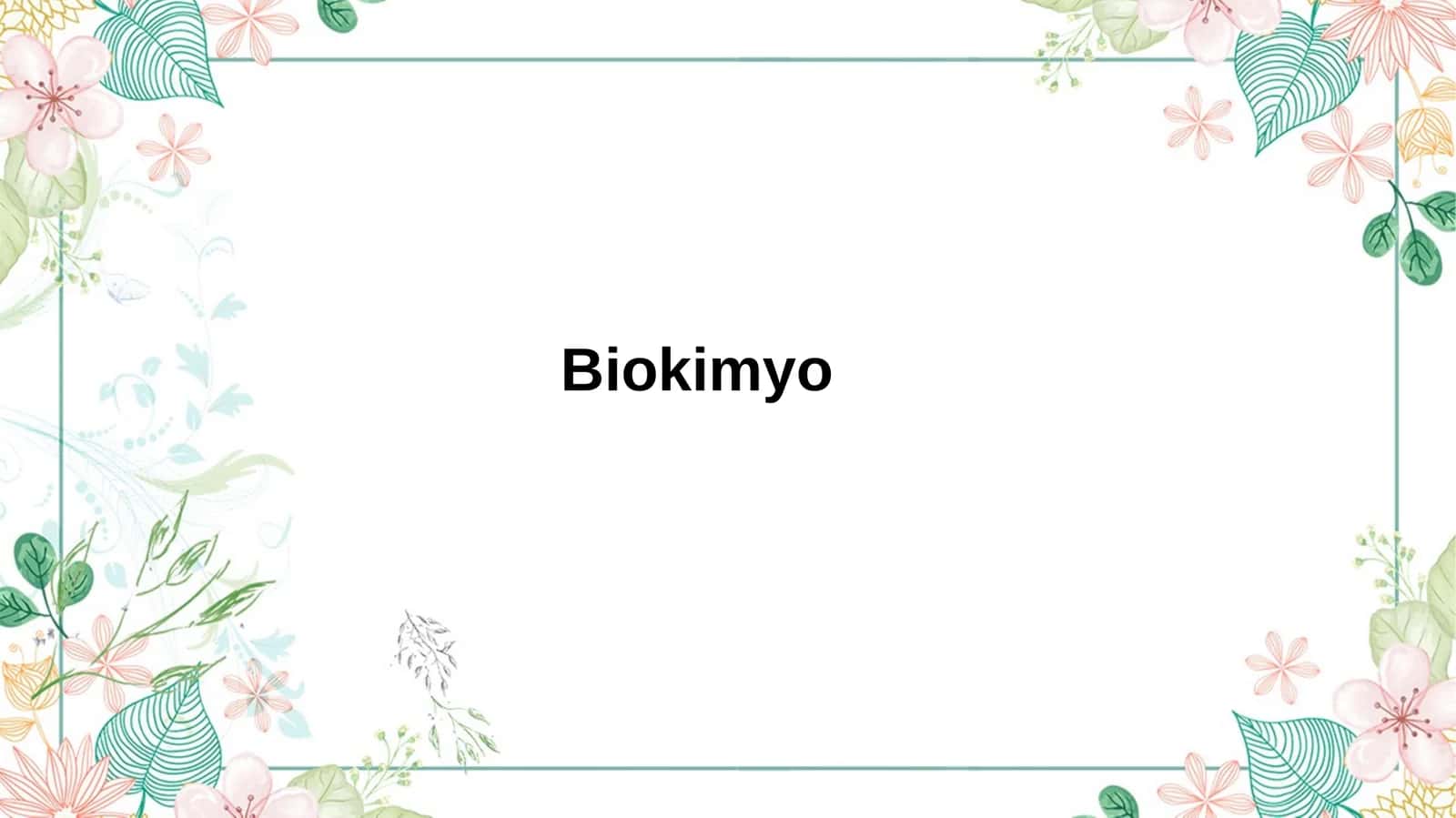 Biokimyo
