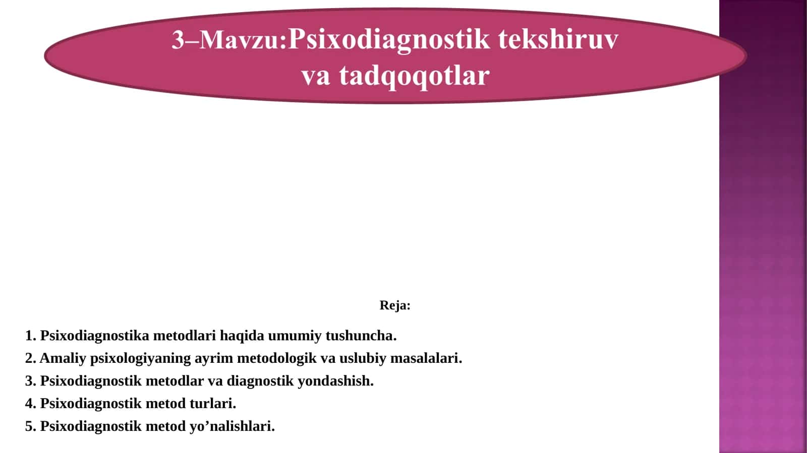 Psixodiagnostika metodlari