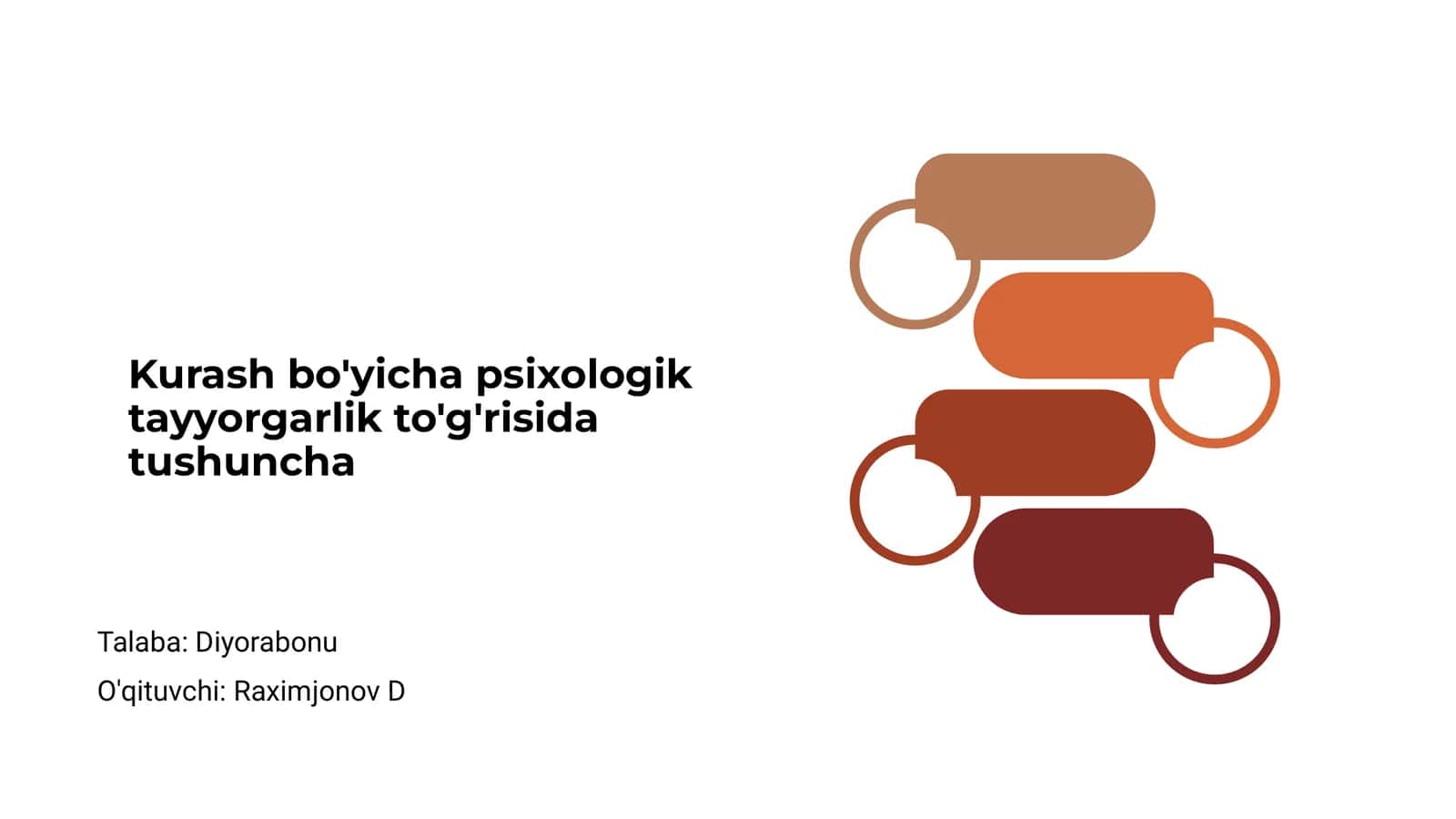Kurash bo'yicha psixologik tayyorgarlik to'g'risida tushuncha