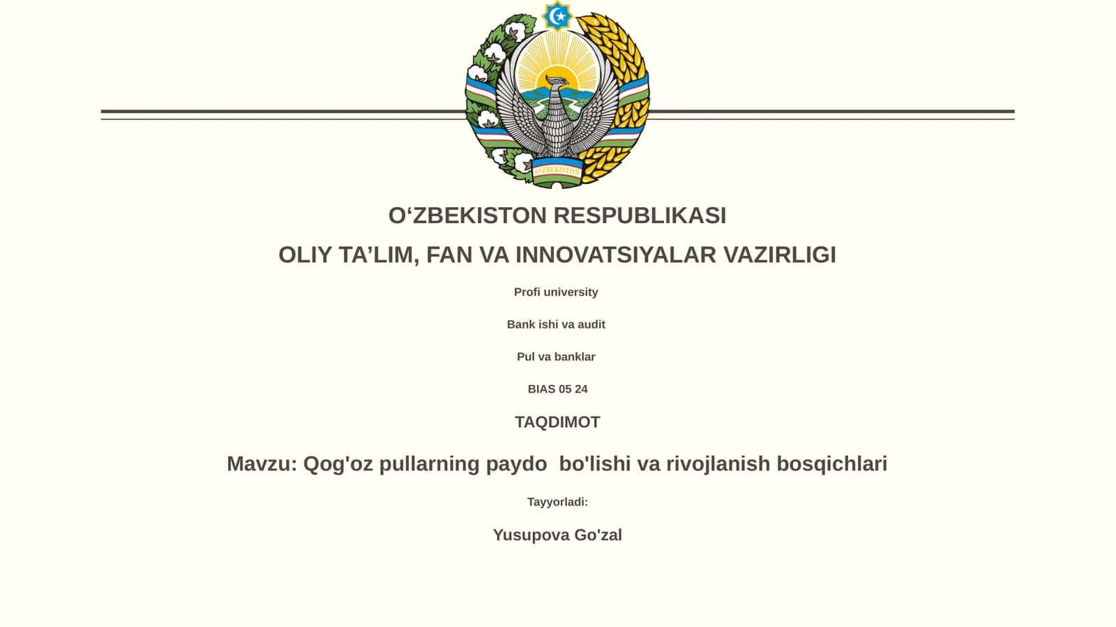 Qog'oz pullarning paydo bo'lishi va rivojlanish bosqichlari