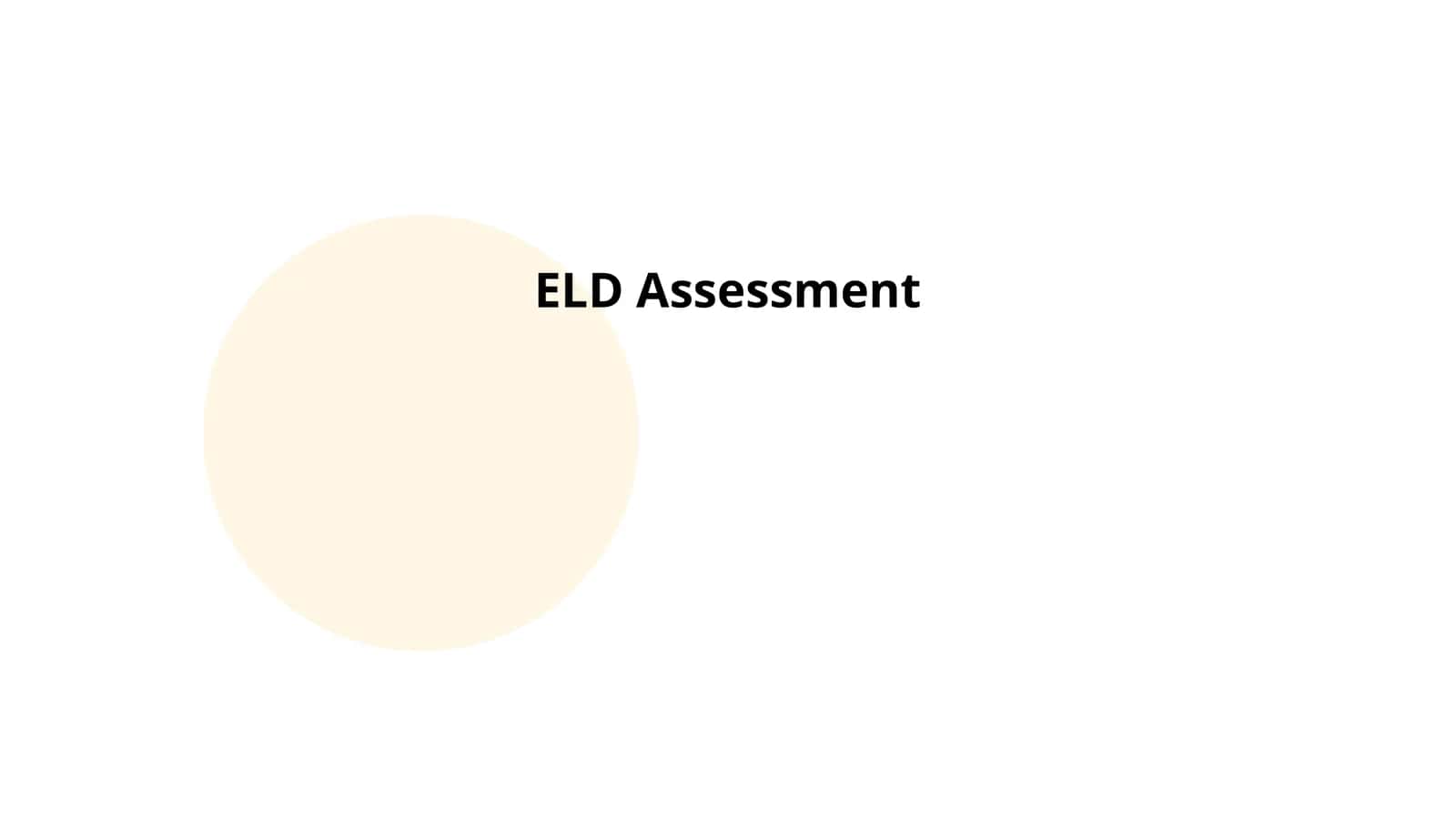 ELD Assessment