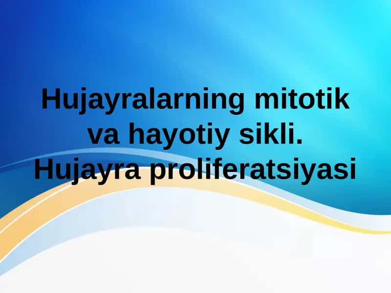 Hujayra sikli (Hujayra Hayotiy Sikli)