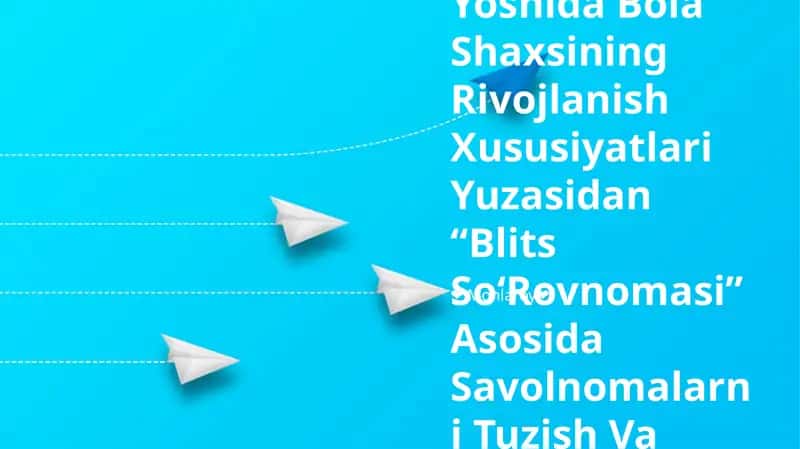 Shaxsni rivojlantirish asoslari