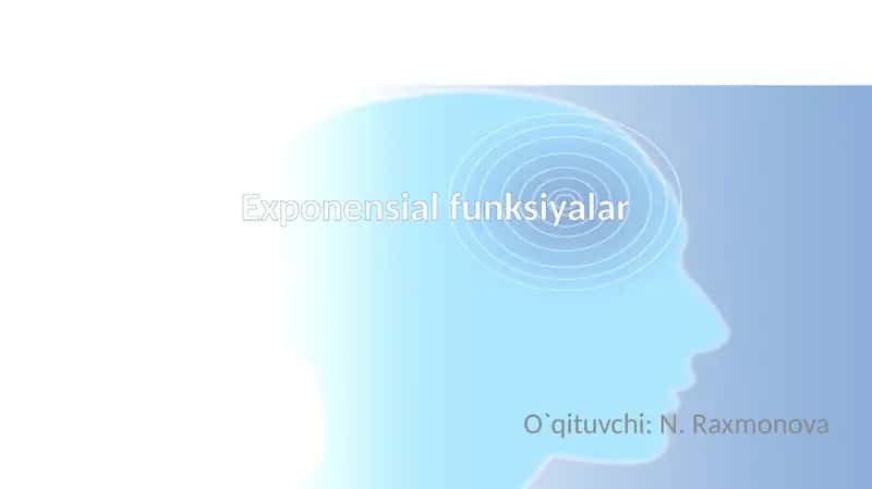Eksponensialfunksiyalar