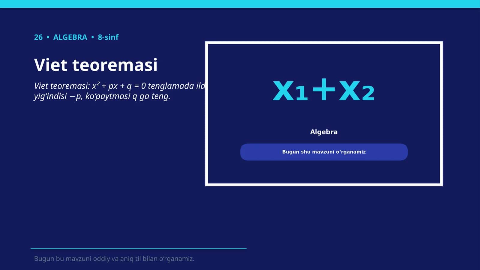 Viet teoremasi