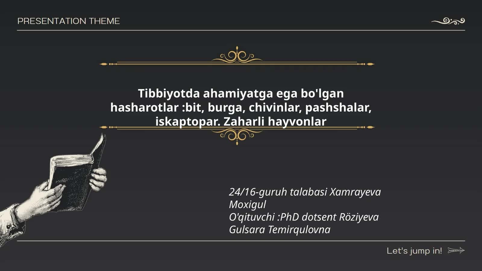 Tibbiyotda ahamiyatga ega bo'lgan hasharotlar