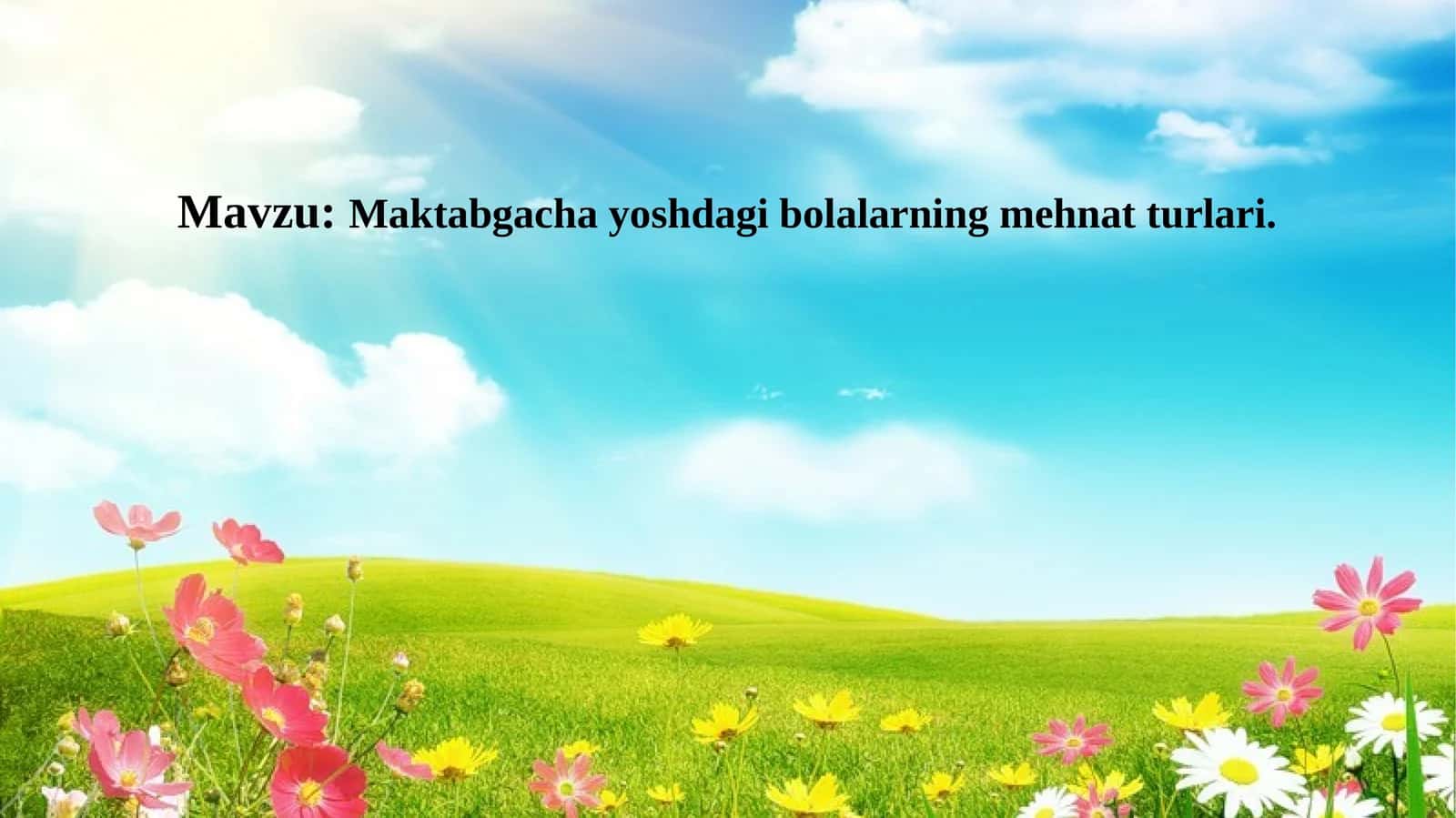Maktabgachayoshdagibolalarningmehnatturlari
