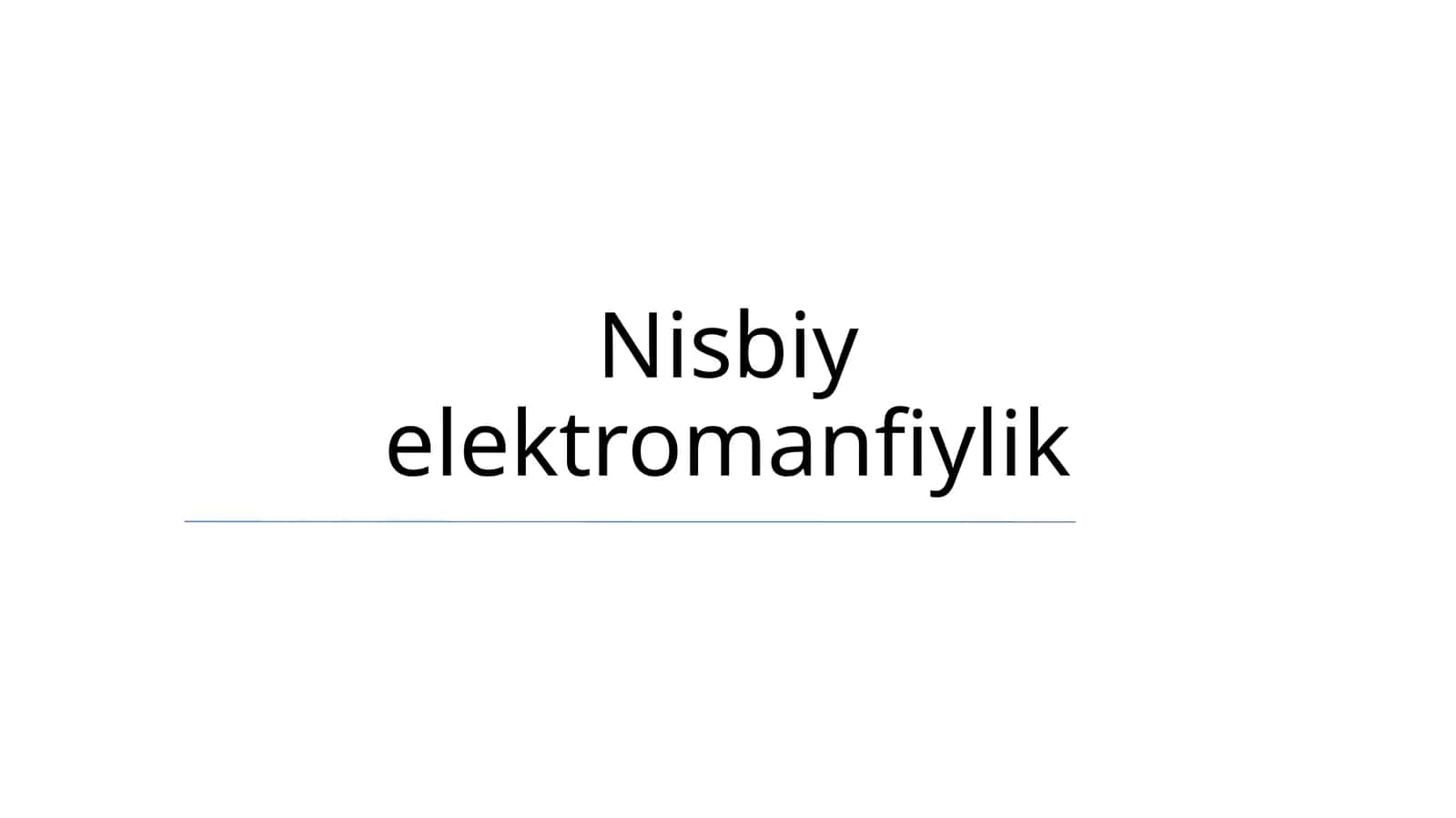 Nisbiy elektromanfiylik