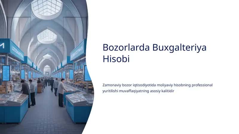 Bozorlarda Buxgalteriya Hisobi
