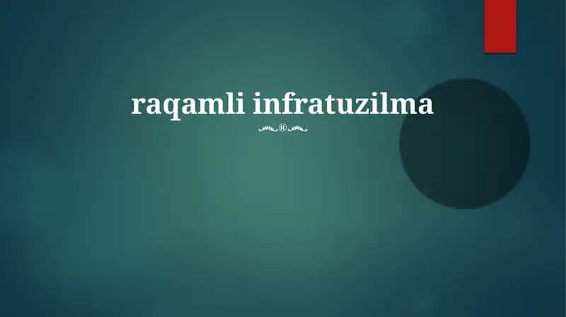 Raqamli infratuzilma