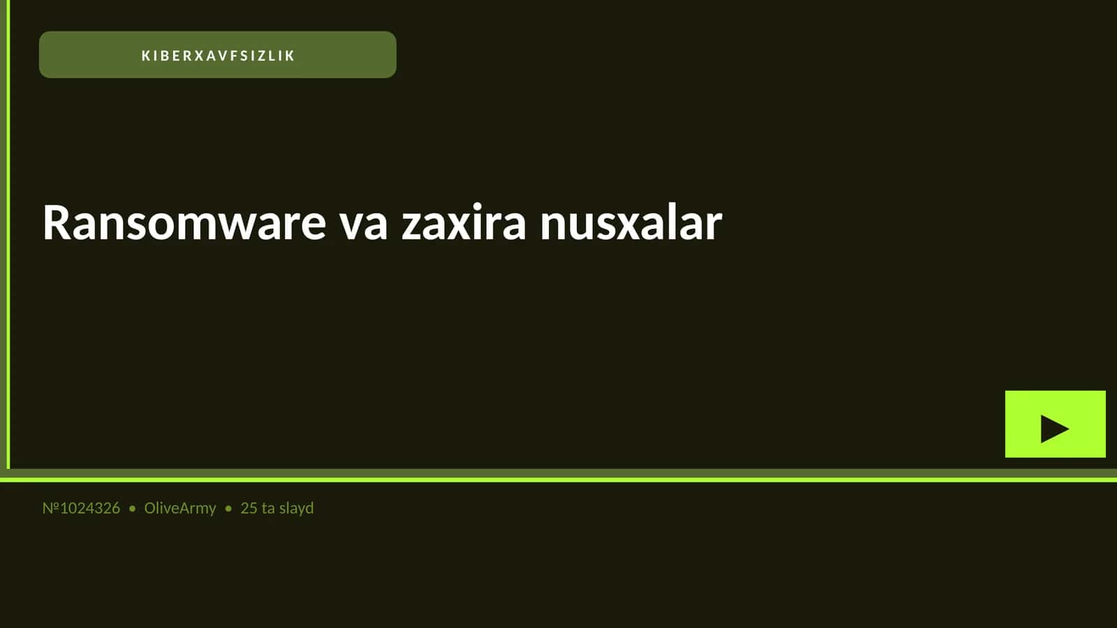 KIBERXAVFSIZLIK