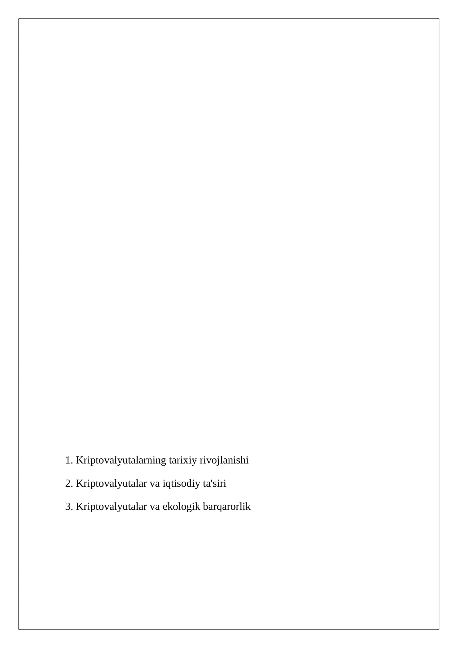 Kriptovalyutalarning tarixiy rivojlanishi