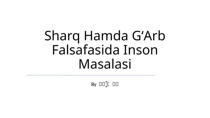 Inson tabiatini tushunish