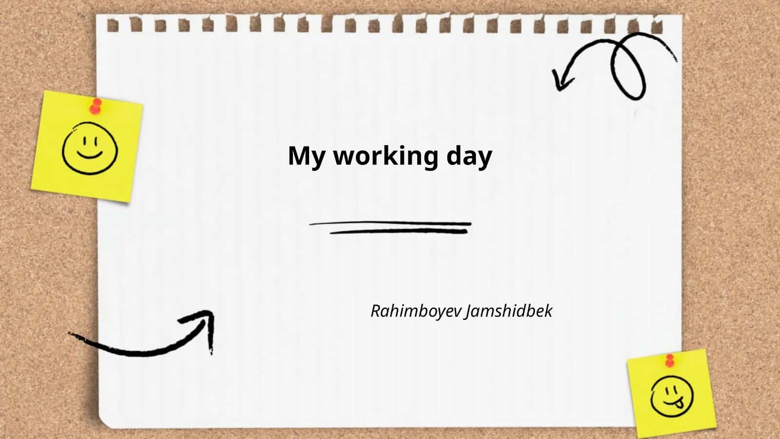 My working day