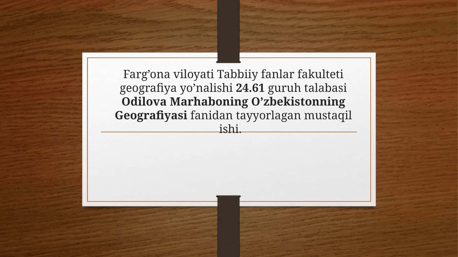O’zbekistonning erkin iqtisodiy zonalar geografiyasi
